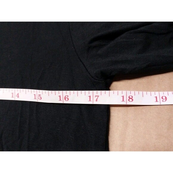 Garage Size Small Black Soft Tunic Shirt Dress Jersey Knit Bohemian Witchy Cute - Picture 7 of 11